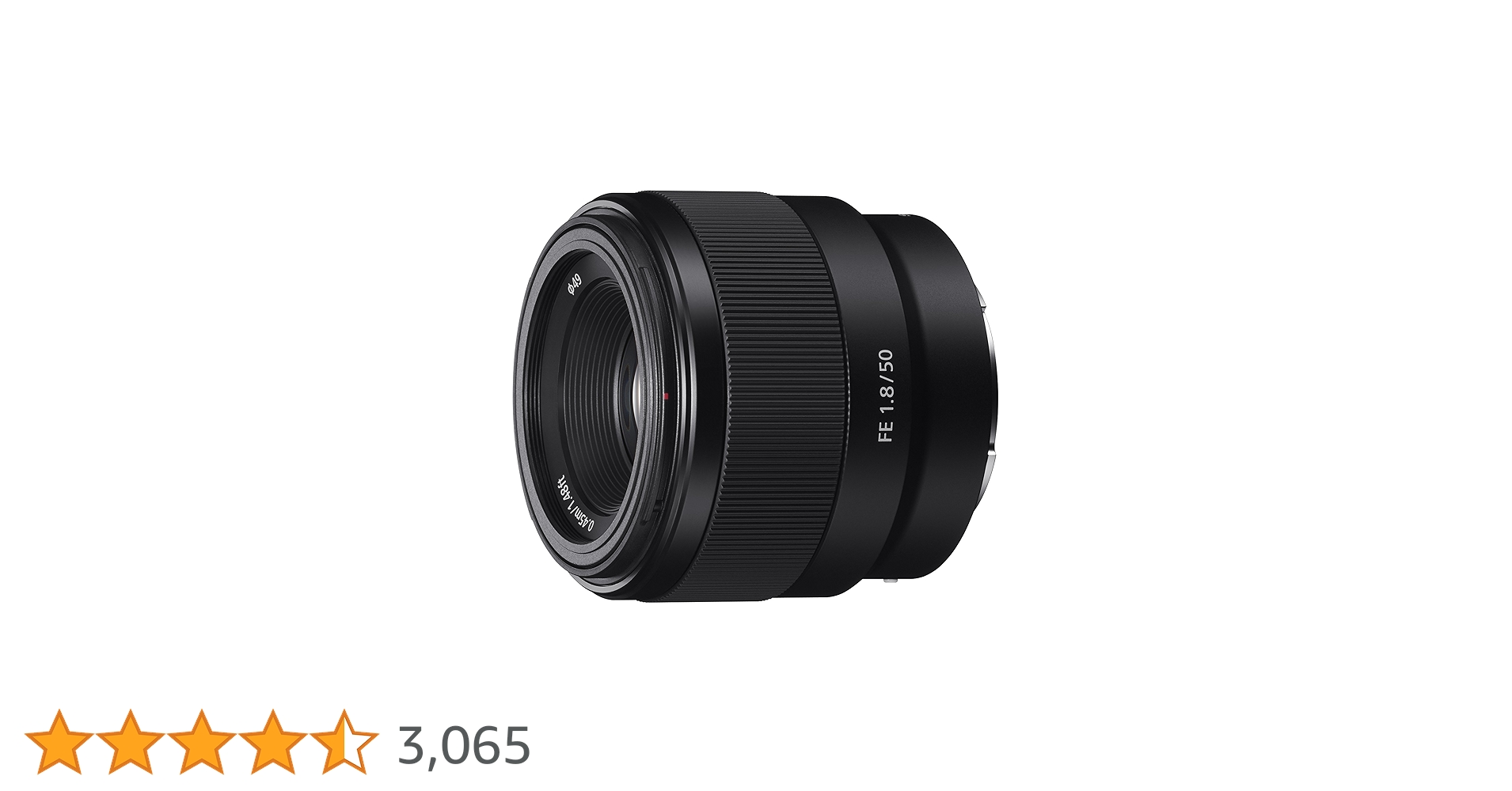 Sony Fe 50mm F1.8 Lens (SEL50F18F/2), Black : Amazon.ca